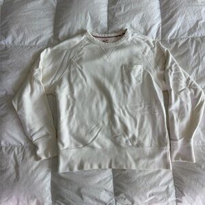 Todd Snyder Champion Men's Cream Crewneck Sweater